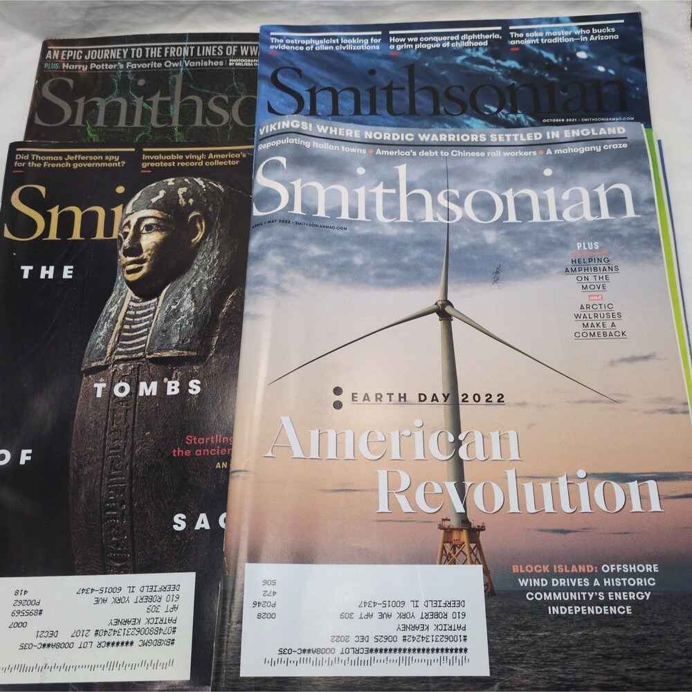 (4) Smithsonian Magazines American Revolution Ode To An Orca Saqqara Petra